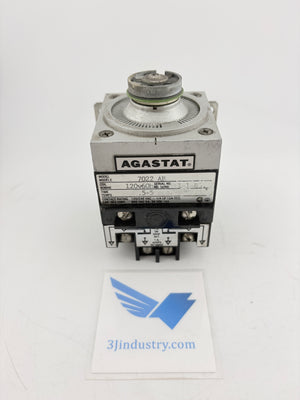 Agastat 7022AB Timing Relay 120VAC 60Hz 0.5-5 Sec On-Delay Pneumatic  7022 AB