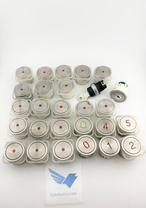 Shanghai Bst BA21C Elevator Push Button Lot  DC24V Illuminated Key Switch