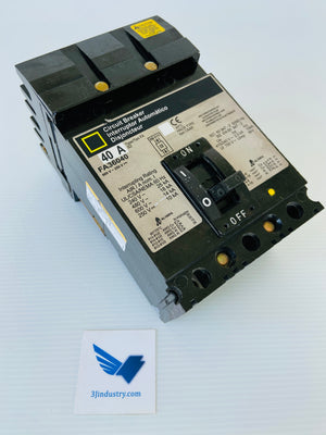 FA36040 - 40A - 600VAC - 40C - 3 POLE  -  SCHNEIDER SQUARE D FA36040 CIRCUIT BREAKER