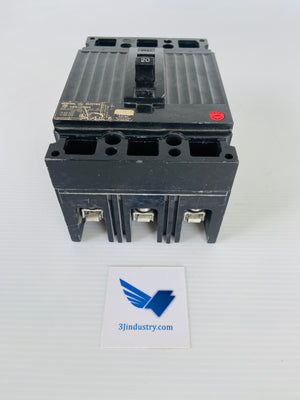 TED134020 600V 20A 3 POLE 40C  -  GENERAL ELECTRIC GE TED134020 CIRCUIT BREAKER