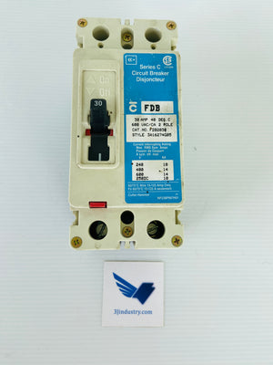 FDB2030 - 30A - 2 POLE - 600VAC - 3A16274G05  -  Cutler Hammer FDB2030 CIRCUIT BREAKER