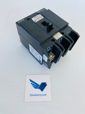 NH340 - 3 POLE - 40A - 40C - 347/600VAC  LINE PHASE BARRIER BROKEN  -  FEDERAL PIONEER FPE NH340 CIRCUIT BREAKER