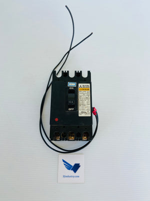 NF30-SB-3P-10A - 3 POLE 10A  600VAC  -  MITSUBISHI NF30SB3P10A CIRCUIT BREAKER