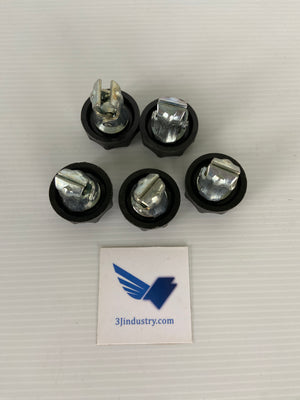 LOT OF 5 - #5E TRICO 100A - 250/600V  -  KLIPLOCK 5E FUSE CLIP CLAMPS
