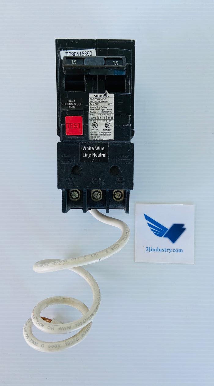 BE215 - 15A - 2 POLE - 3MA - 120/240V  -  SIEMENS BE215 BREAKER