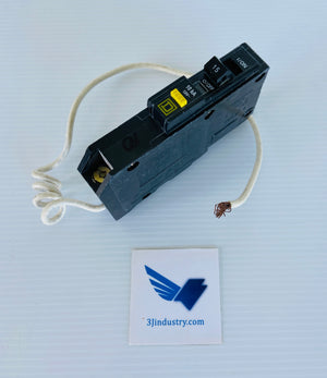 QOB115GFI - 15A - 1 POLE - 120V - 10KA  -  SQUARE D QOB115 BREAKER