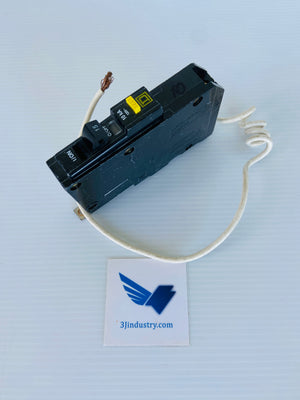 QOB115GFI - 15A - 1 POLE - 120V - 10KA  -  SQUARE D QOB115 BREAKER