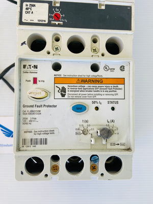JGE3250NN + ELJBN3250W 250A 3POLE 120-240V 50/60HZ  -  EATON CUTLER-HAMMER J250E BREAKER