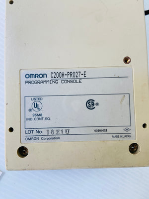 C200H-PRO27-E - PRO 27 WITH C200H-CN222  -  OMRON C200HPRO27E PROGRAMMING CONSOLE