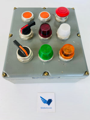 9001 TYPE K-Y9 - 600V - 9 PUSHBUTTON  -  SQUARE D 9001KY9 PUSH BUTTON ENCLOSURE