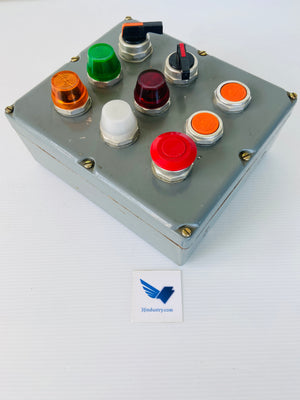 9001 TYPE K-Y9 - 600V - 9 PUSHBUTTON  -  SQUARE D 9001KY9 PUSH BUTTON ENCLOSURE