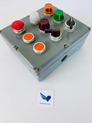 9001 TYPE K-Y9 - 600V - 9 PUSHBUTTON  -  SQUARE D 9001KY9 PUSH BUTTON ENCLOSURE