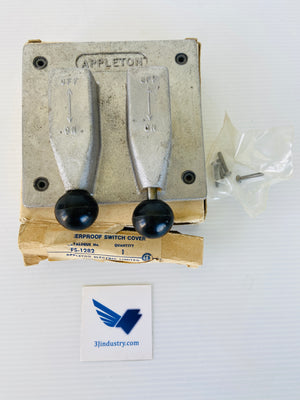 FS-1282 WEATHERPROOF TYPE FS 2 SWITCHES 2 GROUPS  -  APPLETON  FS1282 SWITCH COVER