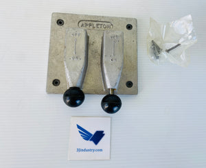 FS-1282 WEATHERPROOF TYPE FS 2 SWITCHES 2 GROUPS  -  APPLETON  FS1282 SWITCH COVER