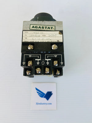 7012AC - COIL 120V 60HZ 1,5 TO 15 SEC  -  AGASTAT TE CONNECTIVITY 7012 AC TIME DELAY RELAY