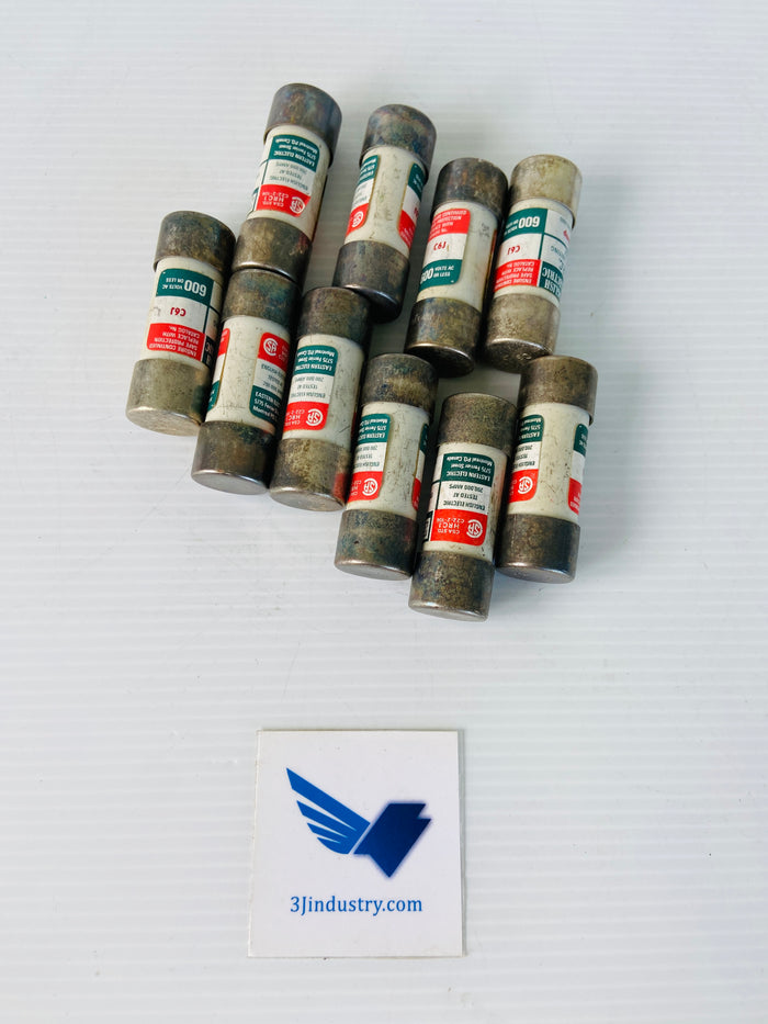 LOT OF 10 - C6J - 600V 6A HRC  -  ENGLISH ELECTRIC C6J FUSE