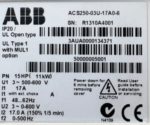 ACS250-03U-17A 0-6   -  ABB ACS Drive / VFD