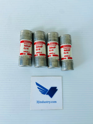 LOT OF 4 - CJ-6  HRCI-J - 60V - 6A   -  GOULD SHAWMUT CJ6 CJ 6 FUSE