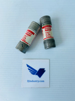 LOT OF 2 CJ-25 - HRCI-J - 25A - 600V  -  GOULD SHAWMUT CJ25 FUSE