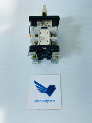 VY20 D/014 D 06N - 600VAC  - 20A 7,5HP 3PH  -  ENTRELEC VY20D/014D06N ROTARY CAM SWITCH