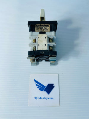 VY20 D/014 DL06N - 600VAC - 20A - 3PH - 7,5HP  -  ENTRELEC VY20D/014DL06N ROTARY CAM SWITCH