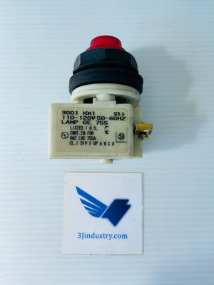 9001-KM1R - 110/120V - 50/60HZ - LAMP GE 755  -  SCHNEIDER ELECTRIC SQUARE D 9001KM1R PILOT LIGHT