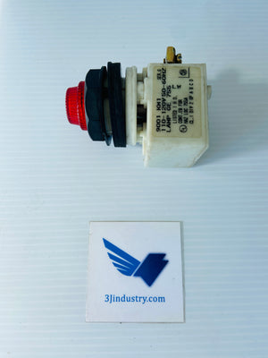 9001-KM1R - 110/120V - 50/60HZ - LAMP GE 755  -  SCHNEIDER ELECTRIC SQUARE D 9001KM1R PILOT LIGHT