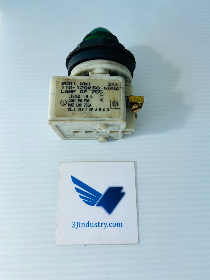 9001-KM1G - 110/120V - 50/60HZ - LAMP GE 755  -  SCHNEIDER ELECTRIC SQUARE D 9001KM1G PILOT LIGHT