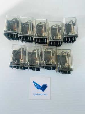 LOT OF 9 - KUP-14A15-120 - 3A - 1/2HP - 600VAC  -  POTTER & BRUMFIELD KUP14A15120 RELAY