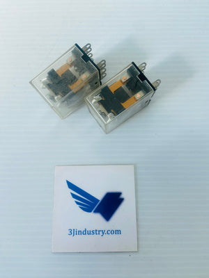 LOT OF 2 MY2 - 110/120VAC  -  OMRON MY2AC110120 MINIATURE POWER RELAY