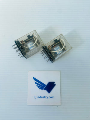 LOT OF 2 MY2 - 110/120VAC  -  OMRON MY2AC110120 MINIATURE POWER RELAY
