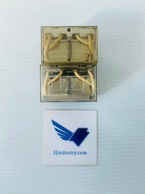 LOT OF 2 - LY4 100/110VAC - 10A  -  OMRON LY4100110VAC RELAY
