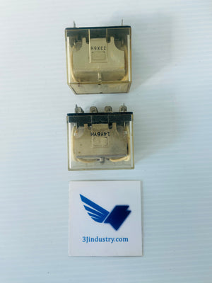 LOT OF 2 - LY4 100/110VAC - 10A  -  OMRON LY4100110VAC RELAY