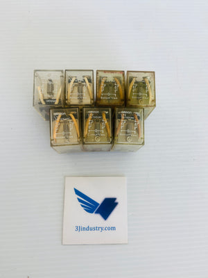 LOT OF 7 - LY2 100/110VAC   -  OMRON LY2100110VAC RELAY