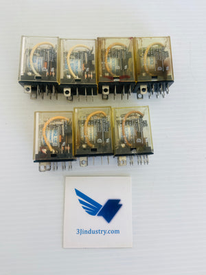 LOT OF 7 - LY2 100/110VAC   -  OMRON LY2100110VAC RELAY