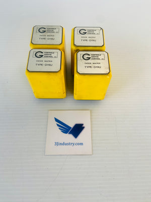 LOT OF 4 TYPE - D19U - 11 BLADES  -  CONTROLE GRIFFIN CONTROL D19U DIODE MATRIX