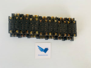 LOT OF 7 PTF08A - 8 PIN - 15A - 240VAC  -  OMRON PTF08A RELAY SOCKET