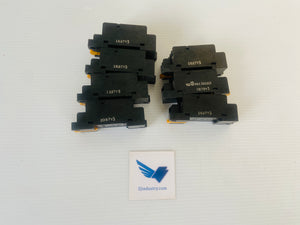LOT OF 7 PTF08A - 8 PIN - 15A - 240VAC  -  OMRON PTF08A RELAY SOCKET