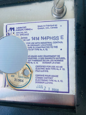 1414N4PHSSE - NEMA 4/4X/12  -  HAMMOND MANUFACTURING 1414N4PHSSE ENCLOSURE