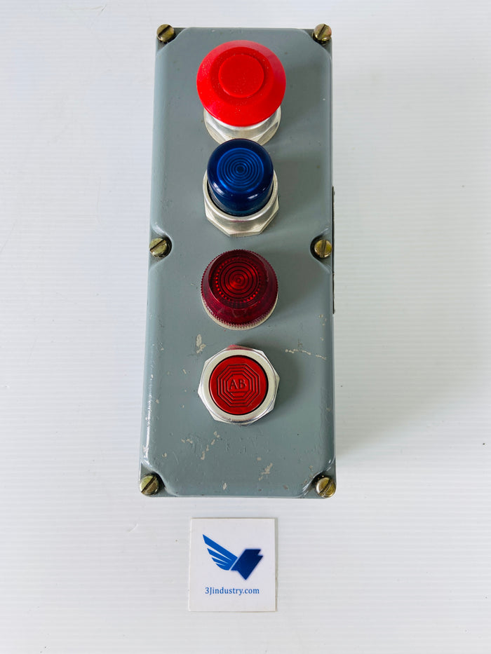9001KY4 - 4 HOLES - 600V - WITH BUTTONS  -  SQUARE D 9001KY4 ENCLOSURE CONTROL STATION