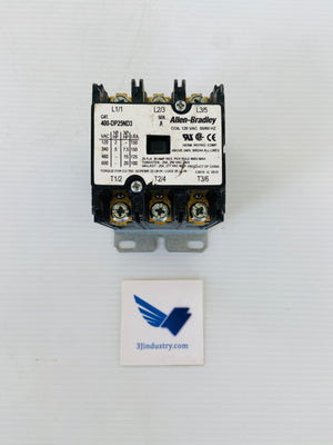 400-DP25ND3 - COIL 120VAC 50/60HZ - 25A - 600VAC  -  ALLEN-BRADLEY 400DP25ND3 CONTACTOR