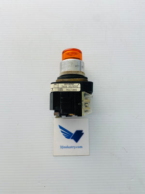 800T-PB26O - 240V - 50/60HZ - 755/1866 LAMP - ORANGE  -  ALLEN-BRADLEY 800TPB26O PUSH BUTTON