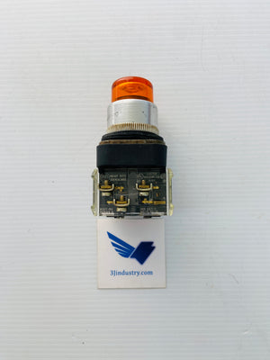 800T-PB26O - 240V - 50/60HZ - 755/1866 LAMP - ORANGE  -  ALLEN-BRADLEY 800TPB26O PUSH BUTTON