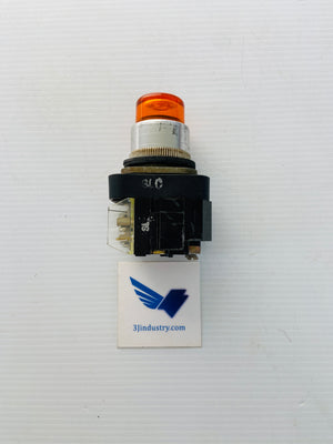 800T-PB26O - 240V - 50/60HZ - 755/1866 LAMP - ORANGE  -  ALLEN-BRADLEY 800TPB26O PUSH BUTTON