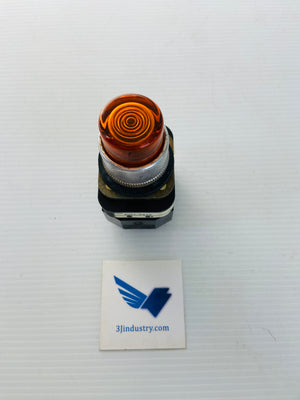 800T-PB26O - 240V - 50/60HZ - 755/1866 LAMP - ORANGE  -  ALLEN-BRADLEY 800TPB26O PUSH BUTTON
