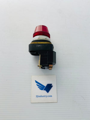 800T-PB16R - 120V - 50/60HZ - #12 LAMP RED -   -  ALLEN-BRADLEY 800T-PB PUSH BUTTON