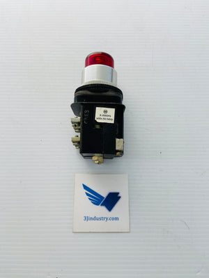 800T-PB56R - 600V - 50/60HZ - RED - #12 LAMP  -  ALLEN-BRADLEY 800TPB56R PUSH BUTTON