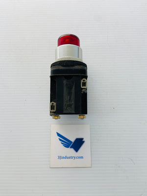 800T-PB56R - 600V - 50/60HZ - RED - #12 LAMP  -  ALLEN-BRADLEY 800TPB56R PUSH BUTTON