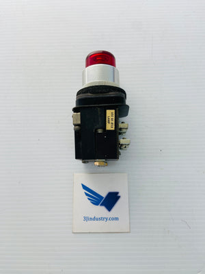 800T-PB56R - 600V - 50/60HZ - RED - #12 LAMP  -  ALLEN-BRADLEY 800TPB56R PUSH BUTTON