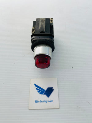 800T-PB56R - 600V - 50/60HZ - RED - #12 LAMP  -  ALLEN-BRADLEY 800TPB56R PUSH BUTTON